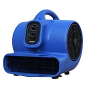 Xpower 3/4 HP 3200 CFM 3 Speed Air Mover Floor Fan Dryer Blower with Timer and Filter Kit