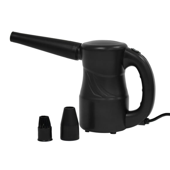 Xpower A-2S-Black Cyber Duster Compressed Air Duster Multipurpose Electric Duster and Air Blower with 3 Nozzle Attachments, 7" x 3.9" x 7.1", 1 Count