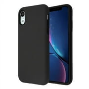 Xpression Apple iPhone XR 6.1 inch 2018 Model Phone Case Slim Hybrid Shockproof Impact Rubber Dual Layer Rugged Protective Hard PC Bumper & Soft TPU Back Cover Black Case