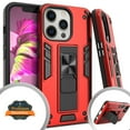 thumbnail image 1 of Xpression Case for Apple iPhone 13 (6.1") with Built-in Slide Kickstand Shockproof Armor Heavy Duty Dual Layer [Military Grade] Rugged Bumper Phone Cover [Red], 1 of 9