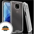 thumbnail image 1 of Xpression Case for Motorola Moto G Power 2021 Body Frame [Shock-Absorption] Rugged Hybrid Defender Rubber TPU Clear Hard Back Protective Phone Cover [Transparent], 1 of 8