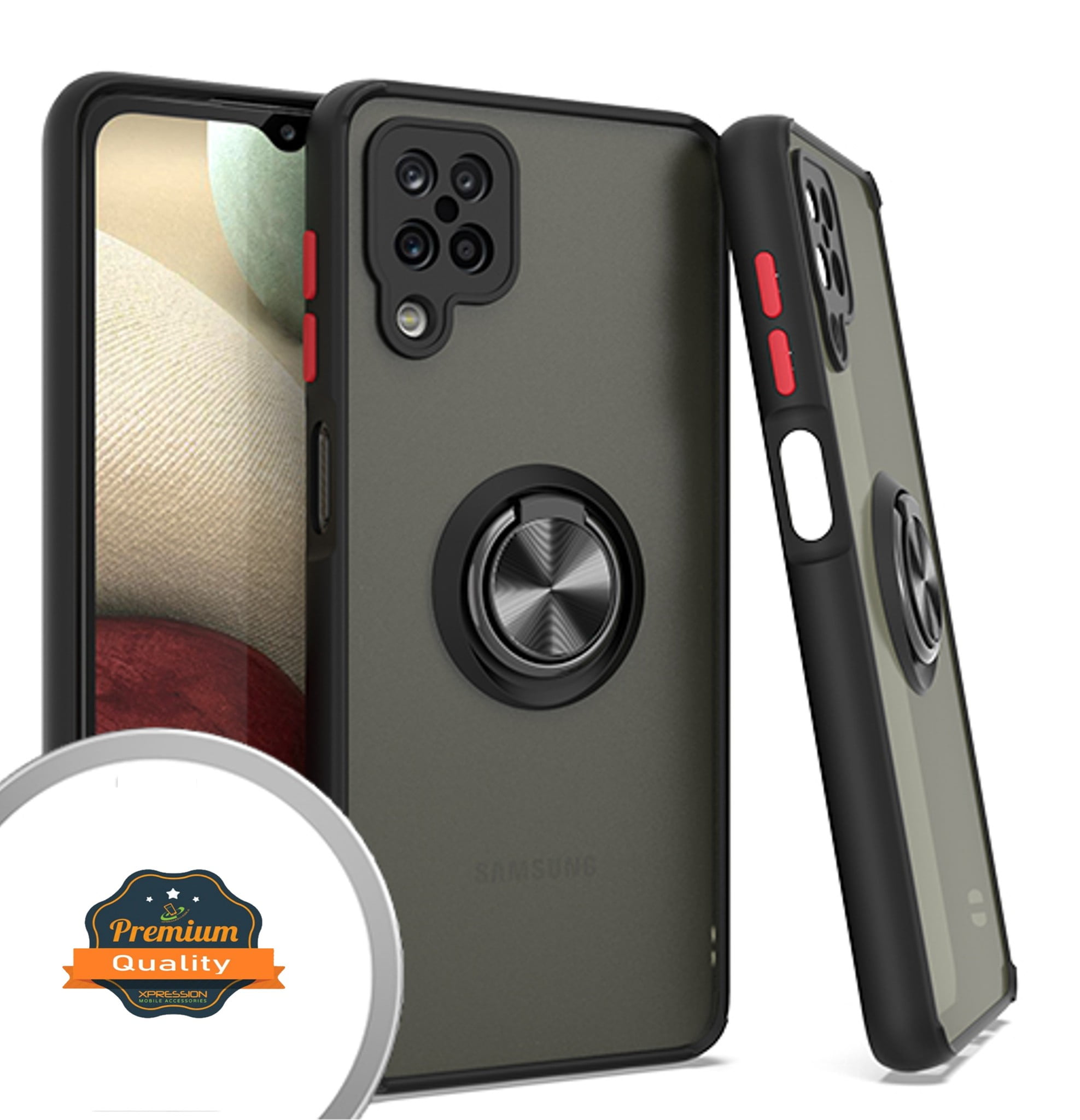 Xpression Case for Samsung Galaxy A12 5G Finger Ring Stand Holder