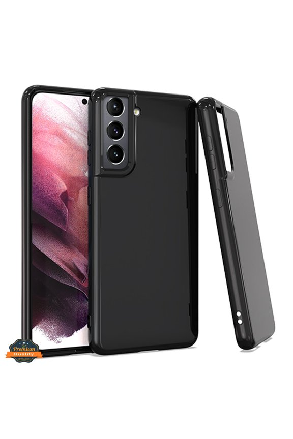 Cover for Samsung Galaxy A15 5G Slim Thin Transparent Silicone Soft Skin Flexible TPU Gel Rubber Candy Gummy Protective Hybrid Phone Case - Black
