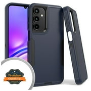 Xpression Cover for Samsung Galaxy S25+ S25 Plus /S24+ Tough Hybrid Shockproof Silicone Rubber TPU + Hard PC Heavy Duty Three Layer Armor Protection Phone Case - Navy Blue
