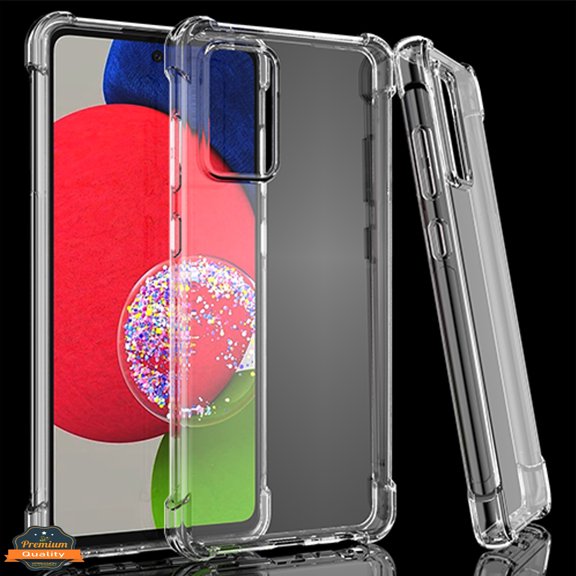Xpression Cover for T-Mobile Revvl 6 Pro 5G HD Crystal Hybrid PC+TPU [Four-Corner Protective] Rubber Shockproof Gel Bumper Transparent Phone Case - Clear
