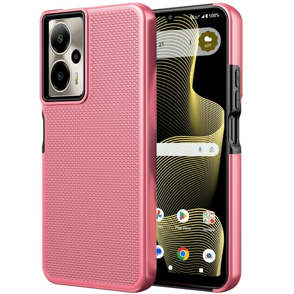 Xpression Phone Case For AT&T Motivate Pro 5G Dual Layer Heavy-Duty Hybrid  Rugged Case Rugged Texturized TPU & PC Shockproof Silicone Military Grade  ...