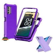 Xpression Phone Case For BLU View 5 Pro 2024 Full-Body Dual Layer Hybrid Case Slim, Drop-Proof TPU Hard PC, Durable Corner Front Bumper Protector Cover, Purple