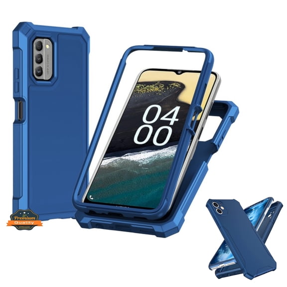 Xpression Phone Case For Cricket Magic 2 5G (2024) Full-Body Dual Layer Hybrid Case Slim, Drop-Proof TPU Hard PC, Durable Corner Front Bumper Protector Cover, Blue