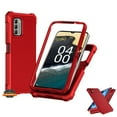 thumbnail image 1 of Xpression Phone Case For Cricket Magic 5G, AT&T Propel 5G Full-Body Dual Layer Hybrid Case Slim, Drop-Proof TPU Hard PC, Durable Corner Front Bumper Protector Cover, Red, 1 of 8