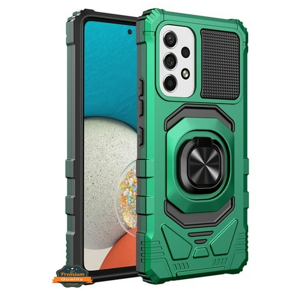 Xpression Phone Case For AT&T Propel 2 5G Hybrid Magnetic Car Mount Ring Kickstand Stand Holder Full-Body Armor Protective [Military Grade], Green