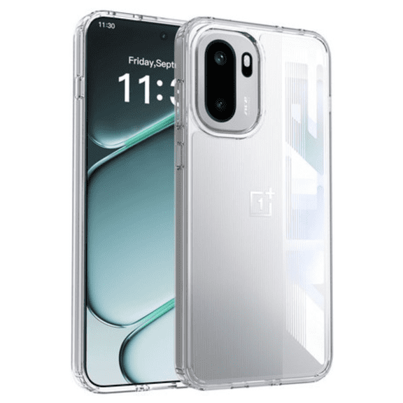 Xpression Phone Case For OnePlus 15R / ACE 6 Crystal HD Clear Back Hybrid Case TPU Bumper Frame Slim Shockproof Hard Defender Cover, Clear