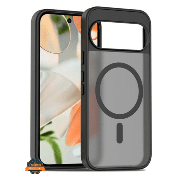 Xpression Phone Case For Google Pixel 10A Frosted Translucent Case with MagSafe Compatible Slim, Shockproof Protective Matte TPU Military Grade Tough Cover, Black
