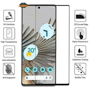 Xpression Tempered Glass Screen Protector for Google Pixel 7 Pro Full Screen Coverage, 3D Curved Edges 9H Hardness Clear Tempered Glass [ Clear Black ]