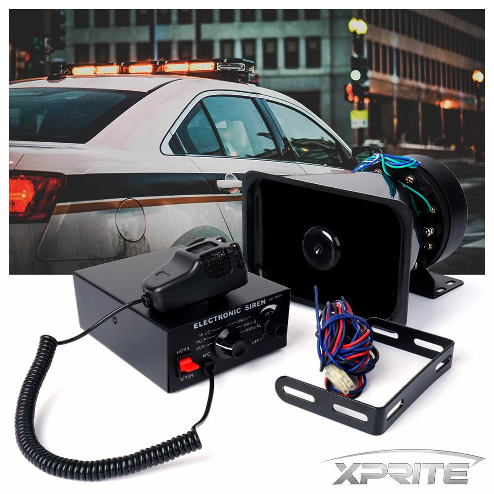 Xprite 100W 7 Tone PA System Emergency Vehicle Siren Speaker Xprite 100W 7 Tone PA System Emergency Vehicle Siren Speaker
