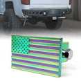 thumbnail image 1 of Xprite Aluminum Trailer Hitch Cover with U.S. American Flag for 2" Receivers, 1 of 8