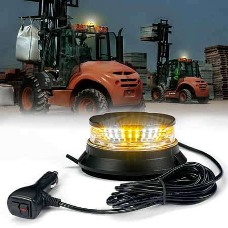 Xprite Axis Series 24W Mini Beacon Exterior LED Strobe Light - White Amber