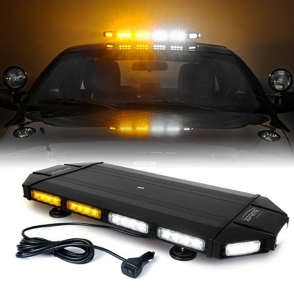 Xprite Black Hawk 27" Professional LED Stealth Low Profile Roof Top Strobe Light Bar