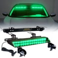thumbnail image 1 of Xprite Chaser Series Dual LED Visor Windshield Flash Strobe Lights - Green, 1 of 7