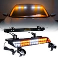 thumbnail image 1 of Xprite Chaser Series Dual LED Visor Windshield Flash Strobe Lights - White Amber, 1 of 7