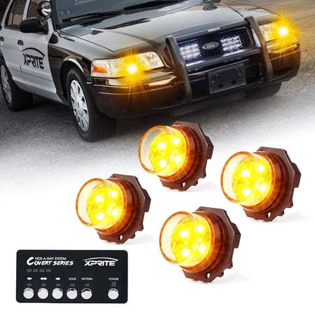 Xprite Covert 4 Series Hide-A-Way LED Strobe Lights
