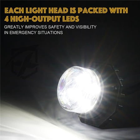 Xprite Covert 8 Series Hide-A-Way LED Strobe Lights