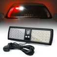 thumbnail image 1 of Xprite Decoy Series Windshield Visor 48 LED Strobe Lights - White/Red, 1 of 7
