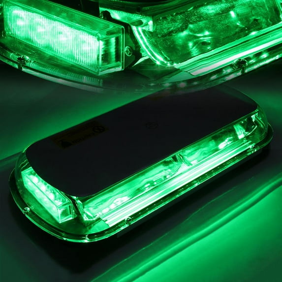 Xprite Flare Series 44 LED Emergency LED Strobe Light with Magnetic Base - Green