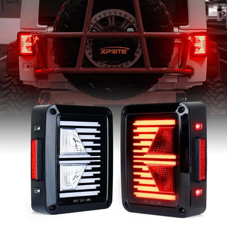 Xprite Linear Series LED Taillights For 2007 - 2018 Jeep Wrangler JK JKU