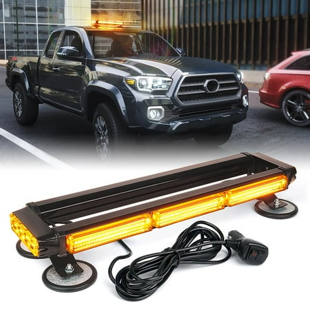 Xprite Pursuit 20" COB Series Rooftop LED Strobe Light with Magnetic Base - Amber