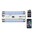 Xprite RGB LED Car YPF5 Interior Bluetooth Light Strips w/Remote