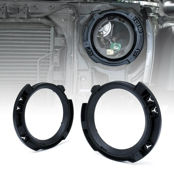 Xprite Replacement Left & Right Headlight Mounting Brackets Bucket For 2007-2018 Jeep Wrangler JK