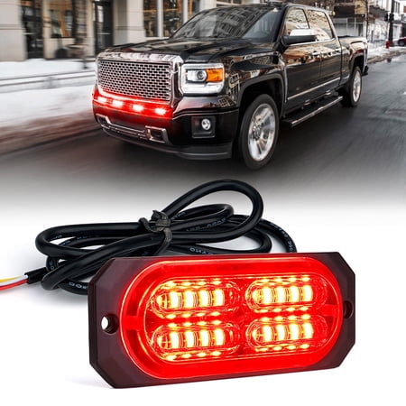 Xprite Squad Series 4W Flush Mount Side Marker Strobe Light
