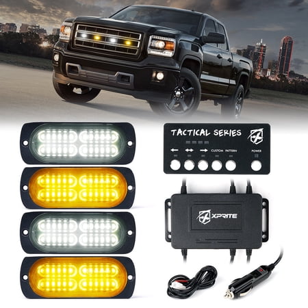 Xprite Tactical 24 Series LED Marker Strobe Lights - Set of 4