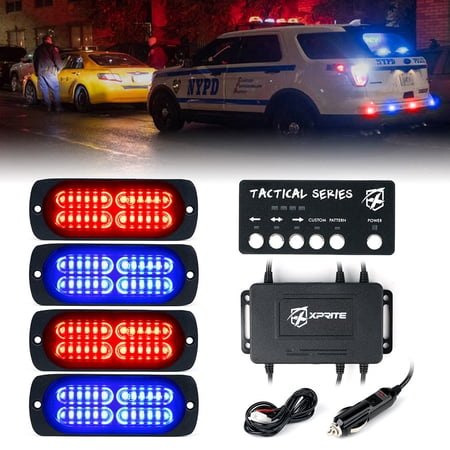 Xprite Tactical 24 Series LED Marker Strobe Lights - Set of 4