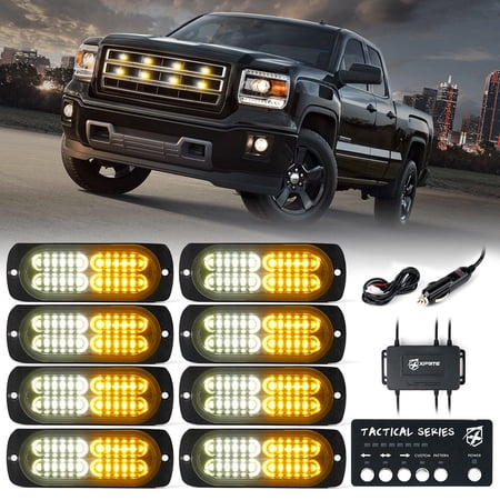 Xprite Tactical 24 Series LED Marker Strobe Lights - Set of 8