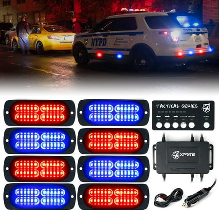 Xprite Tactical 24 Series LED Marker Strobe Lights - Set of 8