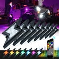 thumbnail image 1 of Xprite USA DL-RL-G2-8PC Z-Force Lightning LED RGB Bluetooth Rock Lights - 8 Piece, 1 of 6