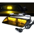 thumbnail image 1 of Xprite Undercover Series LED Strobe Lights For Dash / Windshield With Suction Cups - Amber, 1 of 7