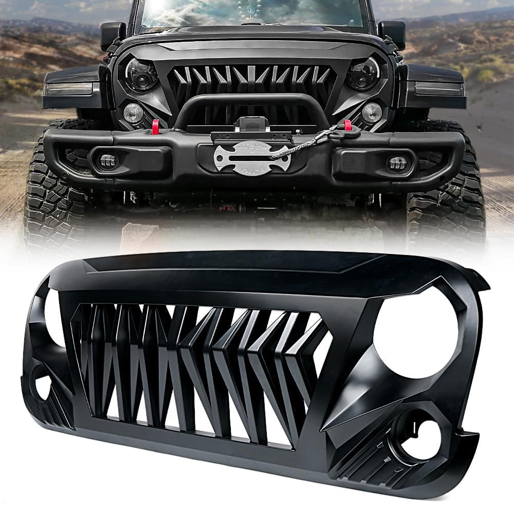 Xprite Venom Series Replacement Grille for Jeep Wrangler 2007-2018