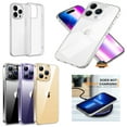 thumbnail image 1 of Xps Compatible with Apple iPhone 14 Pro Max (6.7") Slim Transparent with TPU Rubber Bumper Crystal Clear Hybrid Shockproof Hard Back Cover Fit iPhone 14 Pro Max - Clear, 1 of 10