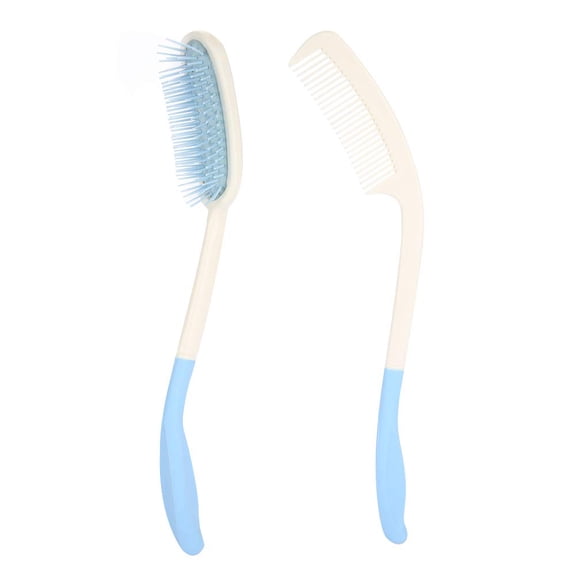 Xqif Long Handle Comb or Long Handle Hair Brush Anti slip Ergonomic with Long Handle for Adults, Children, the Elderly and Inconvenient Upper Limb Activities(Long Handle Hair Brush) A709