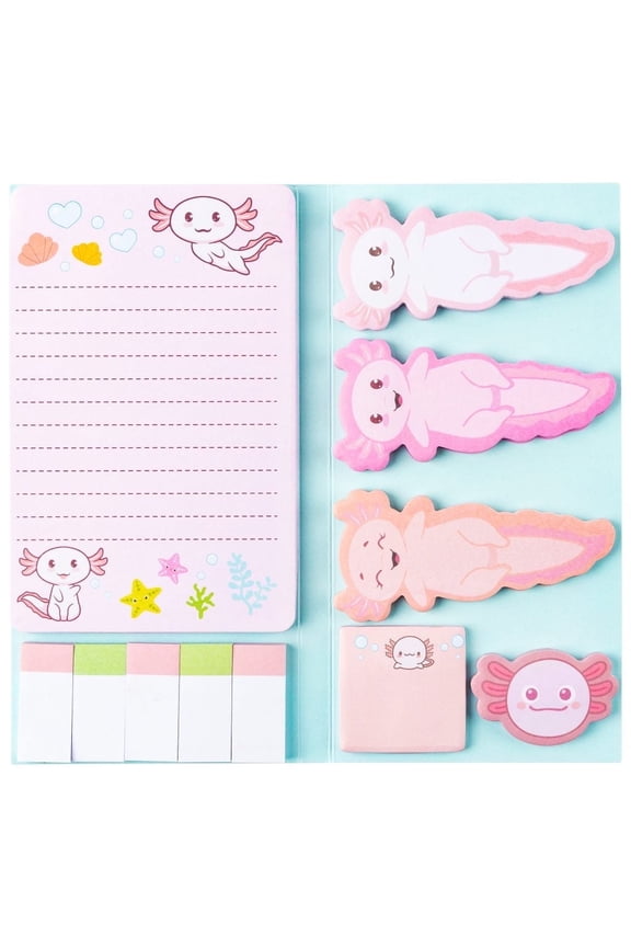 550 Sheets Sticky Notes ,I Just Really Like Axolotl Sticky Notes Set