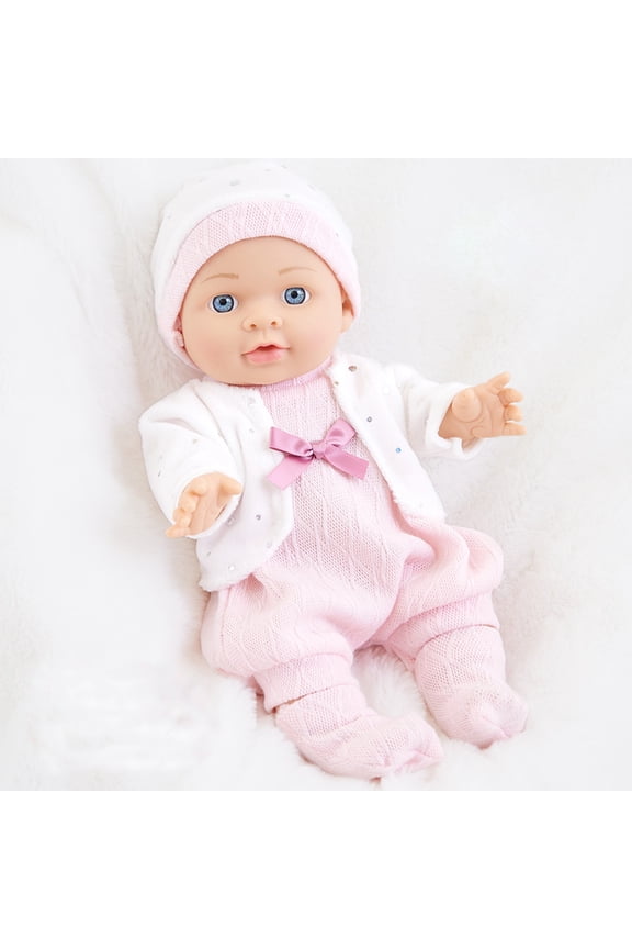 under $5 12 Inch Reborn Doll, 12 Inch RebornBabyDoll Soft Vinyl Realistic Doll, Lifelike Weighted Body Suitable for Age 3+, Safe Material Easy to Care for, Cute GirlToyGift for Pretend Play
