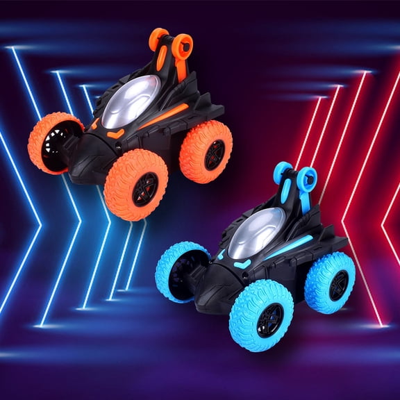 Xqxayjr under $5 2Pcs Remote Control Car, Remote Control Stunt Car, 2.4GHz RC Car, 360° Rotating Car, LED HeadlightToyCar, Off Road RC Truck,KidsToyCar, Birthday Gift forBoys, High Speed RC Car