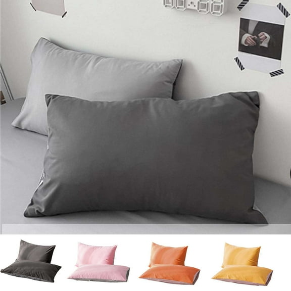Xqxayjr under $5 4Pcs Pillowcase, Flannel Pillow Protector Cover Set Of 2, Thickened Warm Pillowcase For Winter Fall, Breathable Moisture Wicking Pillow Encasement
