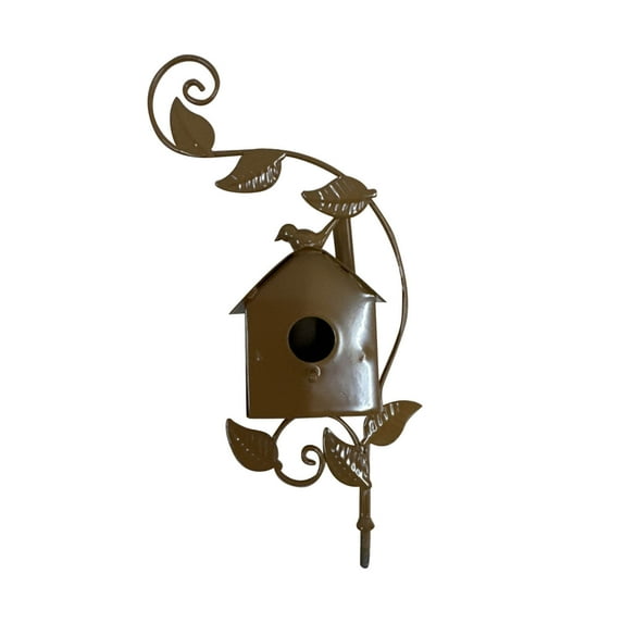 Xqxayjr under $5 Bird House, Metal Bird House with Poles for Outdoor,Garden Stake Birdhouse for Patio Decor,Rust Proof Bird Feeder House for Yard,Decorative Bird House for Backyard
