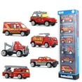thumbnail image 1 of Xqxayjr under $5 Collectible Die-Cast Cars, 6-Pack City Rescue Metal Die-Cast Cars, 1:64 Scale CollectibleToyVehicle Set, Emergency Service Vehicles forKids, Alloy Model Cars, Realistic Play Set, 1 of 9