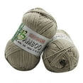 thumbnail image 1 of Xqxayjr under $5 Knitting Wool Yarn, 50g Bamboo Charcoal Cotton Yarn,Soft Natural Knitting Yarn ForBaby,DK Weight Crochet Yarn For Clothing,Eco-Friendly Yarn For Handcraft, 1 of 1