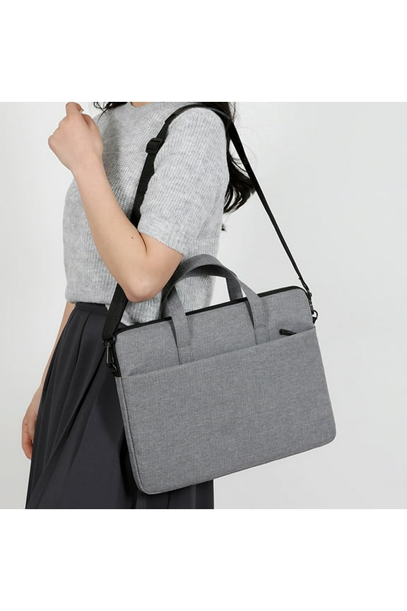 under $5 Laptop Bag, Laptop Bag 14 Inch Messenger Bag, Waterproof Oxford Cloth Crossbody Briefcase, Multi Compartment Business Bag For Men Women, Adjustable Shoulder Strap For Commuting