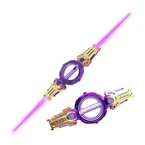 Xqxayjr under $5 Light Up Sword, Light Up Retractable LightsaberToy, Flashing Color Changing Sword, Dual Sided Extendable LED Sword, Role Play BattleToyforKids, Party Decoration Light Saber